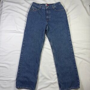 Vintage Tommy Jeans 30x32 Mens Blue Denim Straight Leg‎